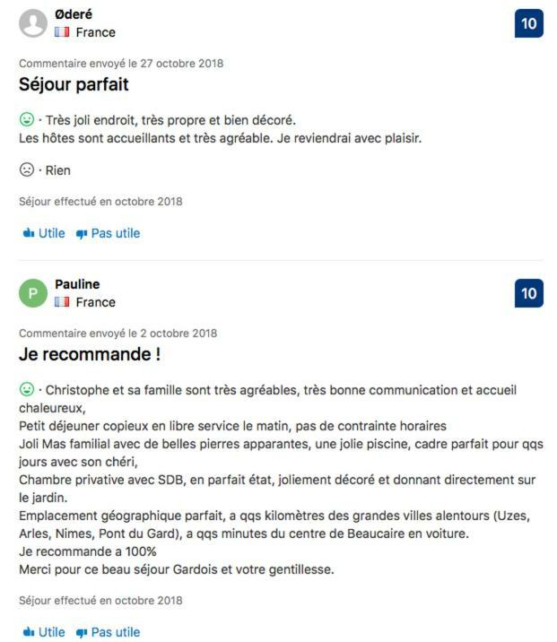 Mas Guiraud, Le Coquet Panzió Beaucaire  Kültér fotó